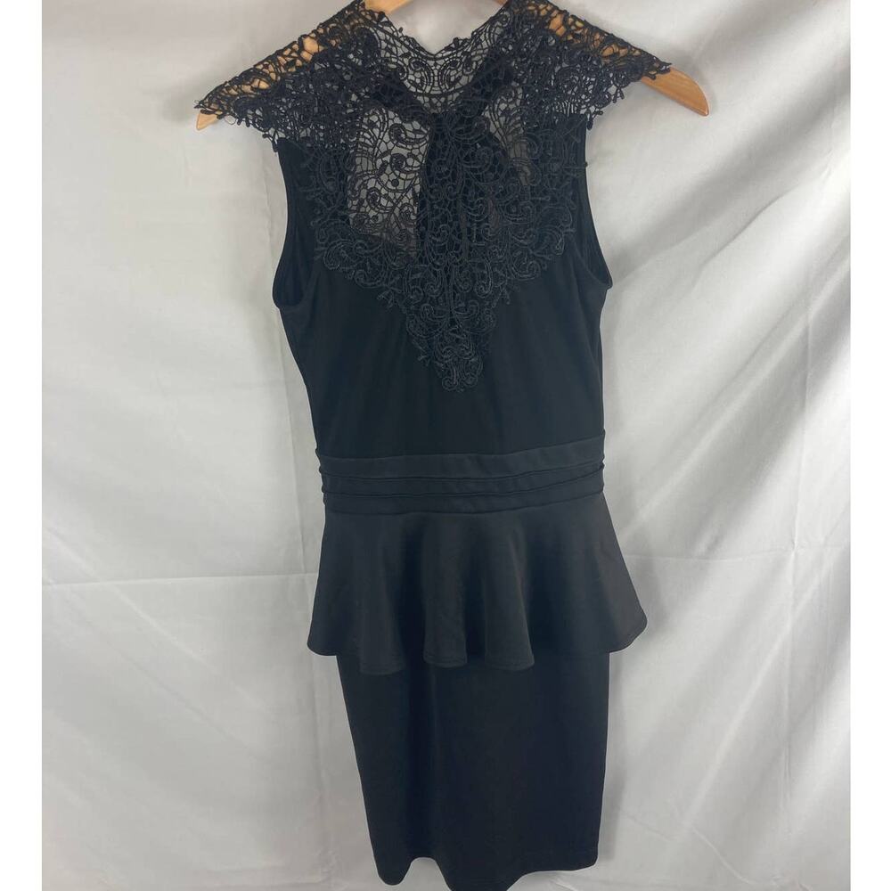 The Vintage Shop Lace Peplum Dress S